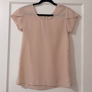 Sheer Baby Pink Blouse
